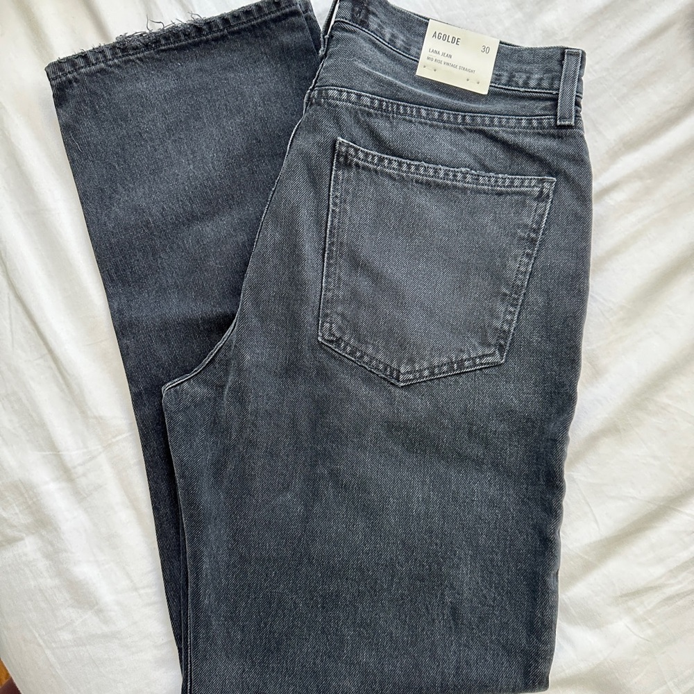 Agolde Lana Mid Rise Vintage Straight Leg Jeans 30